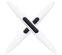 2pcs Silicone Car Door Protector Guard for Edges and Side Skirts | Strong Adhesive Mounting, Scratch Shielding in Parking Lots and Rainy Weather, White Smooth Finish