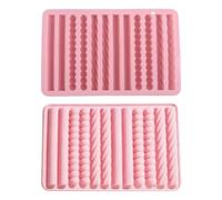 2PCS Silicone Chocolate Bar Moulds, 12-Cavity Non-Stick Chocolate Fry Mold