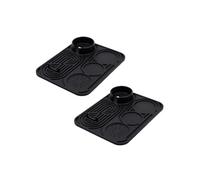 2PCS Silicone Coffee Mat Universal for Luxe Cafe & Other Machines Non-Slip Protects Countertops &Holds Accessories