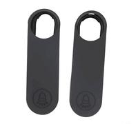 2PCS Silicone Covers for Nest Wireless Doorbell Reliable Protection Against the Elements (black)
