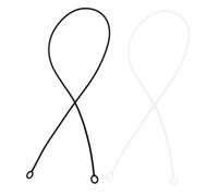 2pcs Silicone Earplugs Lanyard for Left Right Connection | Anti Loss and Anti Skid Design, Elastic Flexible Strap, Outdoor Use, Detachable Fixation Rope