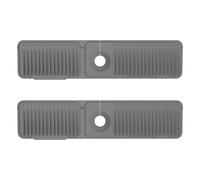 2PCS Silicone Faucet Mat Anti Slip Dish Soap Sponge Holder Draining Versatile Handle Drip Catcher Tray for Bathroom lingli