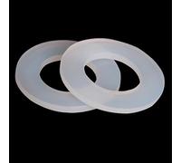 2pcs Silicone Flat Gasket Seal Washer - 2.5mm Thickness for 20-50mm Pipe Fittings(50mm)