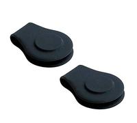 2PCS Silicone Golf Hat Clips, Golf Ball Marker, Silicone Magnetic Golf Ball Marker Hat Clip Golf Gift Golf Accessories for Men Women(Black)