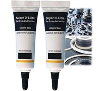 2PCS Silicone Grease for O-Rings, White Lithium Grease, Silicone Lubricant for Rubber Seals, Plumbers Silicones Greases Tube for Long-Lasting Protection, Waterproof Lubricant for Faucets, Valves &More