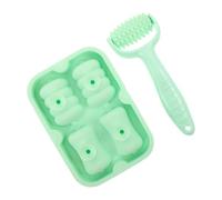 2pcs Silicone Ice Face Roller with Cube Mold Reduces Puffiness | Portable Cold Roller for Face and Eye Area, Hypoallergenic Food-grade Silicone, for Makeup Prep and Commute Breaks