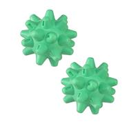 2pcs Silicone Massage Balls, Deep Tissue Trigger Point Myofascial Release with Spiky Design for Foot Leg Back Neck Shoulder Muscle Recovery, Portable Durable Non-Slip Soft Touch (Green)