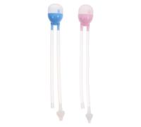 2pcs Silicone Nasal Nose Suction Device for Home Travel | Detachable Design, Easy to Clean, Silicone and Pp Build, Newborn Care Essential