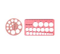 2pcs Silicone Nipple Ruler & Flange Sizer Clear Millimeter Markings for Lactation Comfort & Proper Fit Flange Size Measurement Gauge