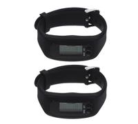 2pcs Silicone Pedometer Watch with Step Tracking and Calorie Counting