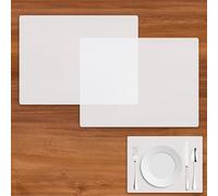 2PCS Silicone Placemats, 30x40cm Plastic Placemats, Non-Slip Heat Resistant Table Mats, Plastic Table Mat for Kitchen Baking Pastry, Crafts