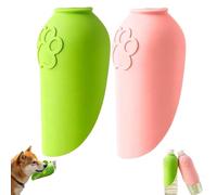 2PCS Silicone Portable Dog Water Bottle Adapter, Leakproof Foldable Leaf Pet Dispenser Cap, Portable Leaf Pet Water Dispenser, Silicone Drinking Bowl Attachment for Dogs Outdoor Walking Hiking