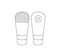 2pcs Silicone Refillable Lotion Bottles 89ml and 60ml