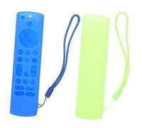 2pcs Silicone Remote Cover for Tv Stick Shockproof Protector Sleeve Compatible with Fire Tv Remote Slip Design Bright Colors for Easy Visibility Full Access to Buttons and Ports