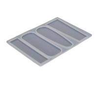 2Pcs Silicone Resin Molds, Barrette Silicone Hair Stick Making Geometric Pin Tools 2Pcs Barrette (3 styles)