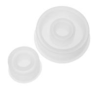 2pcs Silicone Round Candlestick Mold for DIY Crafting Resin Wax | Elegant Crystal Look, White Finish, Easy Demoulding, Heat Resistant, Versatile Material Compatibility