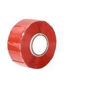 2pcs Silicone Rubber Self-Adhesive Tape High-Voltage Insulating Flame-Retardant Self-Fusing Waterproof Pipe Repair Leak-Sealing for Pipe & Water Hose(Red-5rolls,1M)