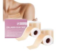 2pcs Silicone Scar Tape,Facial Fine Patch Concealer Patch Scar Roll, Reusable,Smooths Fine Lines, Suitable for Scars, Burns and Acne, Tattoo Cover Up Patch for Tattoos Scars (2)