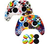 2pcs Silicone Skin Grip Cover for Xbox Series X/S Controller,Rubber Protector for Xbox Series X/S (6pcs Thumb Joystick Grips) (Series X/S-1)