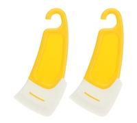 2Pcs Silicone Spatula Set for 3D Printer - Efficient Resin Removal Tools, Ergonomic Design for Safe Model Stripping, Professional Quality Accessories, Distinctive Yellow for Easy Identification