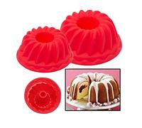 2Pcs Silicone Spiral Ring Cooking Mold Bakeware Kitchen Bread Cake Decorate Baking Mould for Mousse Cake Chocolate Dessert Ice Cream Bombes