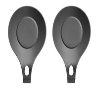 2PCS Silicone Spoon Rest,Reusable Spoons Rest for Kitchens,Suitable for Wooden,Iron,Teaspoons, and Kitchen Utensils