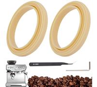 2pcs Silicone Steam Ring BPA Free with Key Tweezers for Sage The Barista Express BES875UK SES875BKS SES875 SES875BTR2GUK1 Breville Espresso 878/870/860/840/810/500/450 Sage 500/870/870/870 5/880