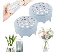 2pcs Silicone Stretchable Flower Arranger, Reusable Flexible Flower Frog Grid Stem Holder for Floral Arrangements and DIY Bouquets, Home Decor Gift for Florists and Moms