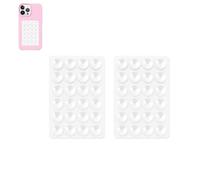 2PCS Silicone Suction Phone Case Adhesive Mount,Leeneen 2.2″ x 3.2″Hands-Free,Strong Grip Holder for Selfies and Videos,Durable,Easy to Use,For All Phone (Transparent)