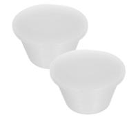2pcs Silicone Tapered Plug for Test Tubes and Pipes 75-110mm White