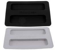 2Pcs Silicone Toaster Cover 15.7x10.5x1cm Lid Protector for Bread Slots | Universal Fit for Home Appliances, Smooth Surface, round Edges, Easy Cleaning, Simple Design for Daily Storage