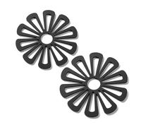 2Pcs Silicone Trivets for Hot Pans, Thicker Heat Resistant Non Slip Trivets, Reusable Heatproof Hot Pan Mats, Durable Kitchen Worktop Mats, Ideal for Cooking, Dining & Teapot Stand