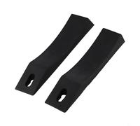 2pcs Silicone Weight Lifting Deadlift Wedges Antislip Blocks Pads for Barbell Plate Loading Stability (Black)