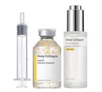 2PCS Silk Peptide Intensive Lifting Ampoule - Visibly Lift & Firm Skin with Deep Collagen Support, Anti Aging Serum to Smooth Fine Lines & Wrinkles, Hydrating Facial Essence for Plump