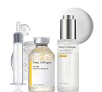 2PCS Silk Peptide Intensive Lifting Ampoule - Visibly Lift & Firm Skin with Deep Collagen Support, Anti Aging Serum to Smooth Fine Lines & Wrinkles, Hydrating Facial Essence for Plump
