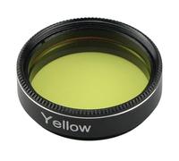 2pcs Silver 1.25 Inches 31.7mm With Optical M28*0.6mm Yellow Color Telescope Yellow Nebula Filter Astronomical telescope part