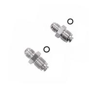 2pcs Silver 16mm 1.5 and 18mm 1.5 6AN Power Steering Accessories for Universal Car Hydraulic Booster Pump and Bracket Car Interior Parts Replacement accessories