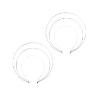 2Pcs Silver 3layer Halo Crown Headband Goddess Headpiece Multi-layer Hair Crown DIY Metal Base Hair Hoops Accessories for Women Beauty and Personal Care