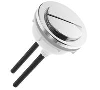 2pcs Silver Abs Dual Flush Toilet Push Button Replacement 58x68mm