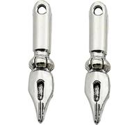 2Pcs Silver Fountain Pen Planner Charm,Bracelet Charm,Dangle Charm,Travelers Notebook Planner Accessories Planners,Office Products, Refills and Covers