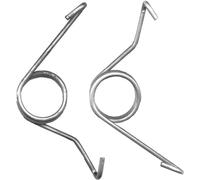 2Pcs Silver Handbrake Return Spring Rear Parking Lever Caliper Return Springs Parking Brake Lever Return Spring，Brake System，Automotive Replacement Brake Return Springs