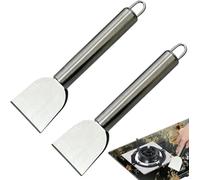 2Pcs Silver Heavy Duty Ice Scraper For Fridge Freezers - Multipurpose Kitchen Cleaning Spatula - Stubborn Dirt Spatula ForStubborn Ice And Frost, Kitchen Cleaning Refrigerator Parts and Accessories