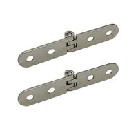 2pcs Silver Hinges Rustproof Cabinet Heavy Duty for Cabinets & Foldable Tables Easy Installation for Home Use Door for Furniture