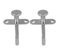 2pcs Silver Iron Spring Bolt Latch for Cabinet Cupboard