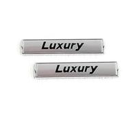 2pcs Silver Luxury Emblem Car Logo Lettering Sticker Badge XCBW for Luxury Line