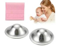 2pcs Silver Nipple Shields for Breastfeeding, 925 Sterling Silver Nursing Cups to Protect and Soothe Sore Nipples, Silver Cups Breastfeeding Nickel Free Fits Nursing Newborns Post Partum Essentials