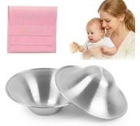 2PCS Silver Nipple Shields for Breastfeeding, S925 Nipple Silver Cups