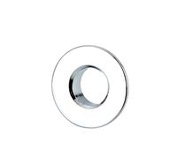 2pcs silver Overflow Cover Bathroom Basin Faucet Sink With Six-foot Ring Insert Replacement Beautiful design