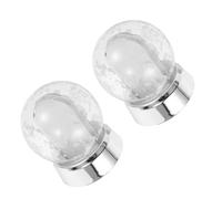 2pcs Silver Photo Snow Globe Frame with Double Sided Insert