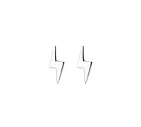 2PCS Silver Stud Earrings for Women,925 Sterling Silver Hypoallergenic Stud Earrings Lightning Point Earrings Studs Sleeper Earrings For Girls and Men